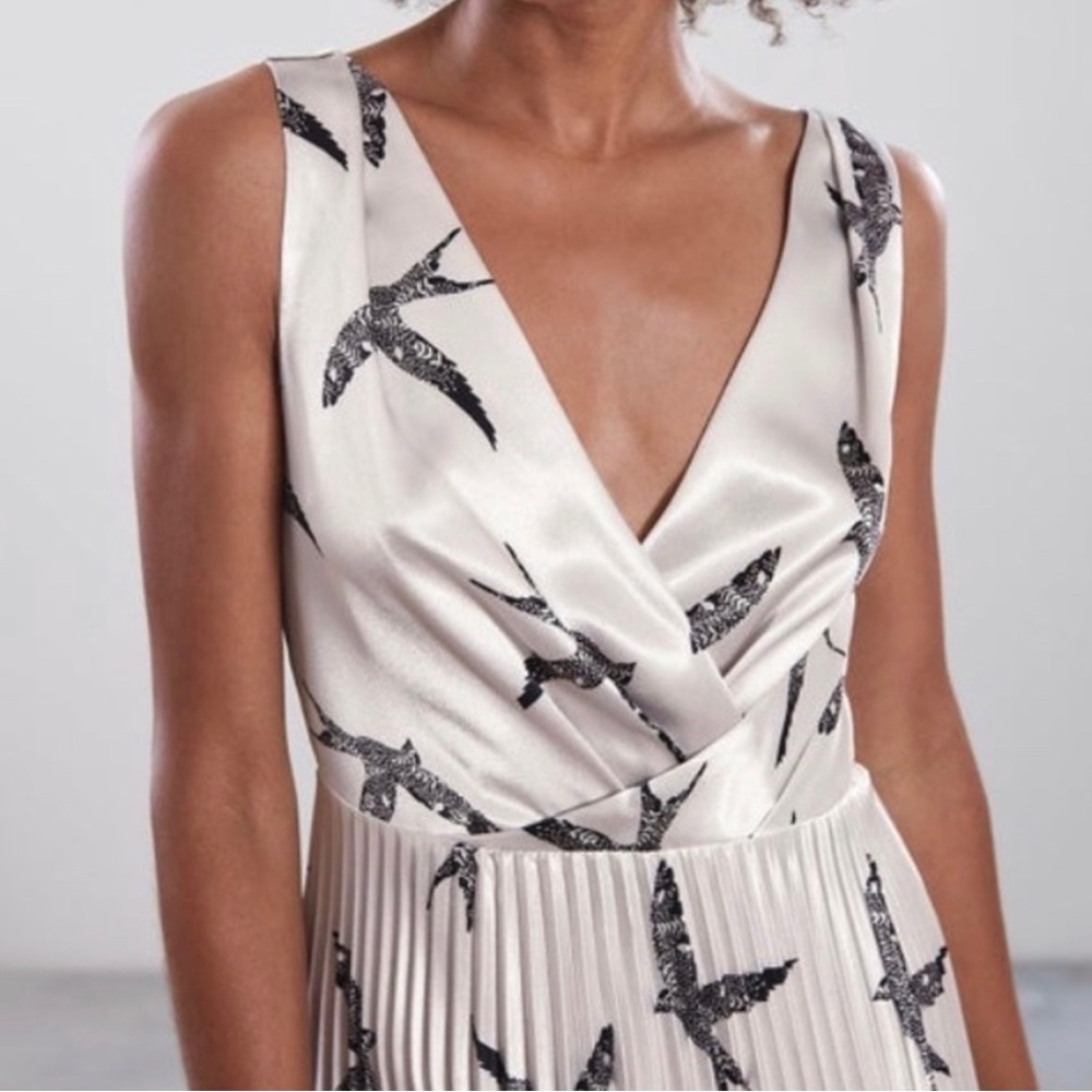 Reiss Peyton Bird Printed Dress - Picture 2 of 5